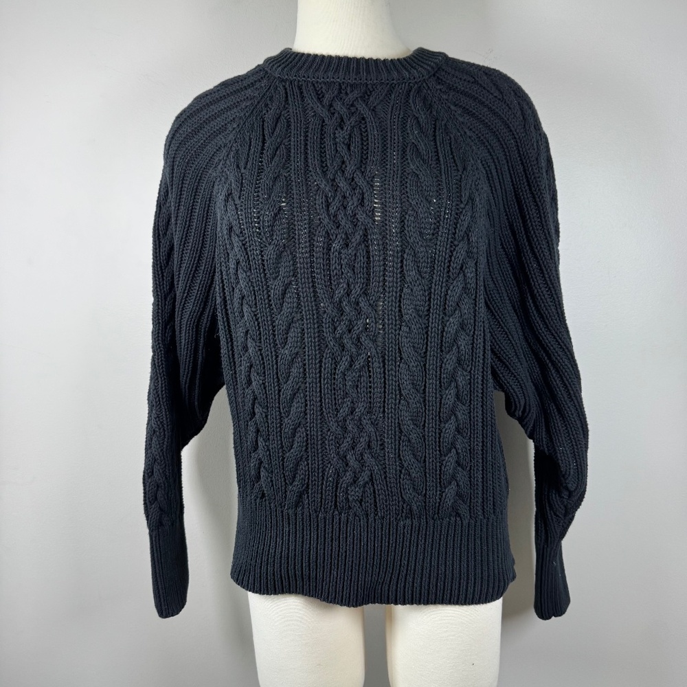 Lauren Ralph Lauren Cable Knit Crew Neck Dolman Sleeve  Sweater Medium